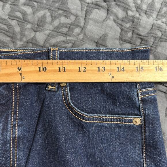 7 FOR ALL MANKIND women’s size 31 high waist slim kick b (air) slimming stretch - Picture 4 of 16